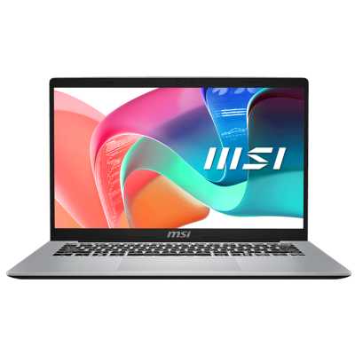 Ноутбук MSI Modern 14 F1MG-816XRU/14"/IPS/Intel Core 5 120U/16Gb/512Gb SSD/Intel Graphics/DOS/серебристый/1.5kg