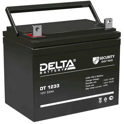Батарея Delta DT 1233 (33 А\ч, 12В) свинцово- кислотный аккумулятор