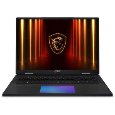 Ноутбук MSI Titan 18 HX AI A2XWJG-206RU черный Core Ultra 9 285HX 64Gb SSD 4Tb NVIDIA GeForce RTX 5090 для ноутбуков 24Gb 18" IPS UHD+ (3840x2400) Windows 11 Home WiFi BT Cam (9S7-182421-206)