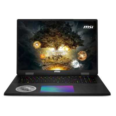 Ноутбук MSI Titan Dragon Edition 18 HX AI A2XWJG-205RU черный Core Ultra 9 285HX 64Gb SSD4Tb NVIDIA GeForce RTX 5090 для ноутбуков 24Gb 18" IPS UHD+ (3840x2400) Windows 11 Home WiFi BT Cam (9S7-1824A5-205)
