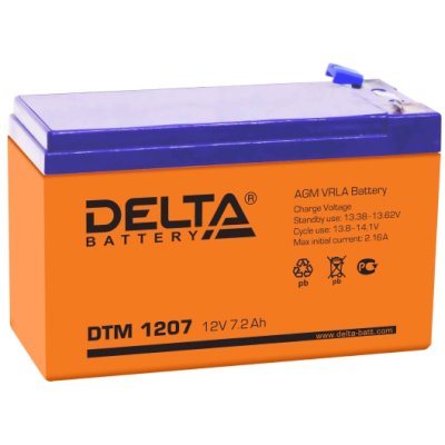 Батарея для ИБП Delta DTM 1207 (12V, 7.2Ah)
