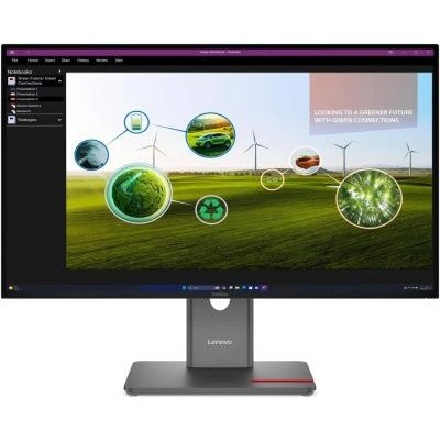Монитор 27" Lenovo ThinkVision P27Q-40 IPS 2560x1440, 120 Гц, 6 мс, 16:9, 350 кд/м², HDMI, DisplayPort, USB Type-C, HDR10, Flicker Free, Low Blue Light, черный