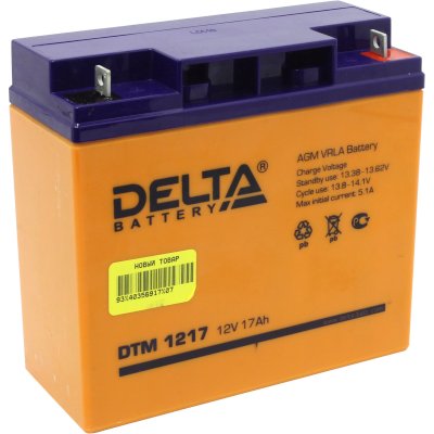 Батарея для ИБП Delta DTM 1217 (12V, 17Ah)