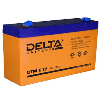 Батарея для ИБП Delta DTM 612 (6V, 12Ah)
