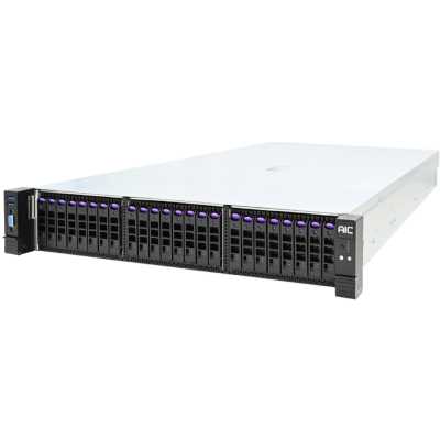 Серверная платформа 2U 8x 2.5" NVMe + 16x 2.5" SAS/SATA hot-swap (3x PCIe Gen5 Tri-mode 8-port backplane), 2x 2.5" SATA hot-swap (rear), 4x 8038 FAN, Acbel 1600W redundant power supply Titanium (C14 inlet), Vega motherboard, DDR5 RDIMM x16, 1x GbE dedicat
