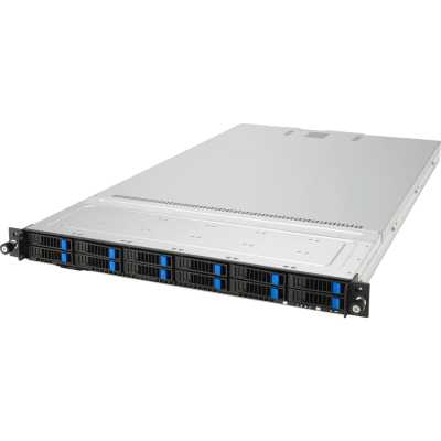 Серверная платформа ASUS RS700-E11-RS12U, 1U, 2x Socket-E LGA4677, 32x DDR5 4800*/5600*, 12x2.5'' NVMe/SATA*/SAS* hsb (*-RAID/HBA need), 2x M.2 PCIe 2260/2280, up to 3x PCIe Gen5 + 1 x int RAID slot, 2 x 10G(Intel X710-AT2) RJ45 LAN, 1+1 1600W