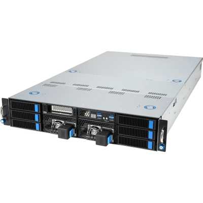 Серверная платформа ASUS ESC4000A-E12-SKU1, 2U GPU, 1 x SP5 LGA6096 EPYC 9004 (400W), 12DIMM DDR5, 2 x 2.5" SATA/SAS*/NVMe + 2 x 3.5" SATA/SAS*/NVMe + 2 x 3.5" SATA/SAS*,2 x GbE LAN (I350), 1+1 2600W