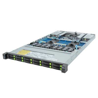 Серверная платформа Gigabyte Server Platform R183-S96 / 1U / 2xIntel (Gen 4/5) / 2xHS / 32xDIMM / 12xSFF NVME/SAS/SATA / 2xGbE / 2xOCP 3.0 / 2xFHHL / 2x1600W / Rails