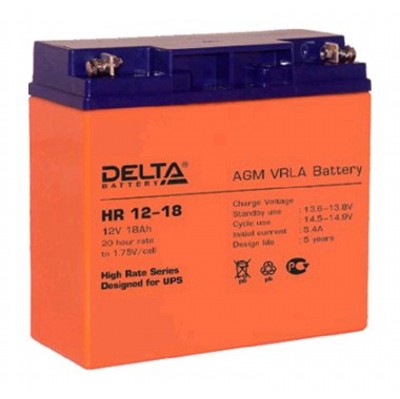 Батарея для ИБП Delta HR 12-18 (12V, 18Ah)
