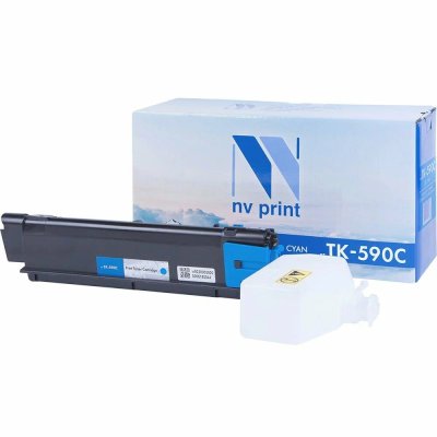 Картридж NVPrint совместимый Kyocera TK-590 Cyan для FS C2026MFP/C2126MFP/C2526MFP/C2626MFP (5000k)