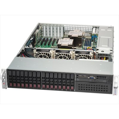 Серверная платформа Supermicro SERVER SYS-221P-C9R (X13DEI, CSE-213BTS-R1K23LPBP3-1) (2U, 2x LGA-4677, C741, 16 DIMM 4800MHz ECC DDR5 RDIMM, 4 PCIe 5.0 x16+1 PCIe 5.0 x8, 2x1GbE port(s),16x 2.5" hot-swap drive bays (8x SAS and 8x SATA(4x NVME opt)) 1 M.2,