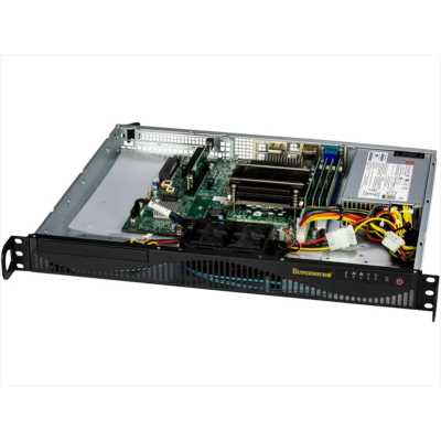 Сервер Supermicro SuperServer 1U 511R-ML 1xE-2486/1x32Gb/1xD3 S4520 480GB SATA/1st config