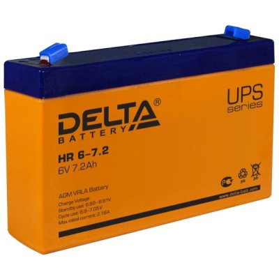 Батарея для ИБП Delta HR 6-7.2 (7.2 А\ч, 6В)