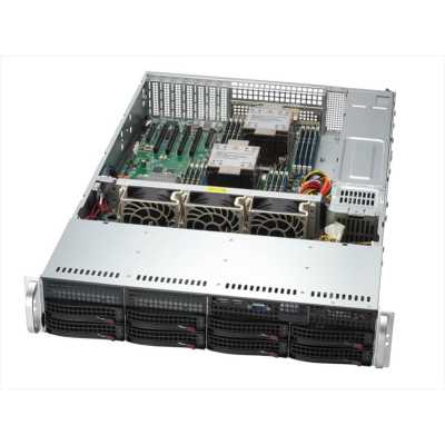 Серверная платформа SuperServer SYS-621P-TR (X13DEI, CSE-825BTS-R1K23LPP1) (2U, LGA-4677, Intel® C741, 16xDDR5 Up to 4TB ECC RDIMM, 8x3.5" SATA3/SAS/4*NVME, Optional DVD-ROM drive, optional support: 2 fixed 2.5" SATA,SAS/SSD/HDD, 2 M.2 NVMe, 2x 1 LAN port