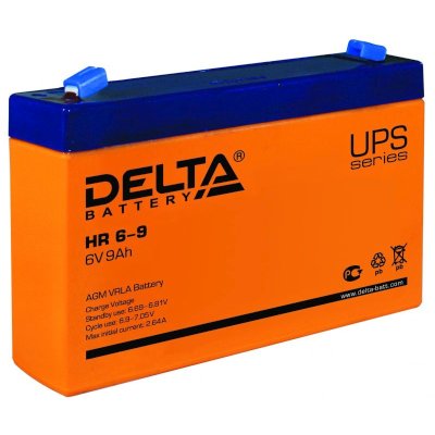 Батарея для ИБП Delta HR 6-9 (634W) (6V, 9Ah)
