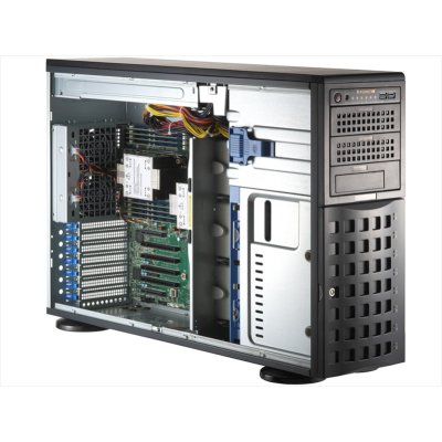 Серверная платформа SuperServer SYS-741P-TR (X13DEI, CSE-745BTS-R1K23BP) (2 x LGA-4677, 16xDDR5 Up to 4TB, 8x3.5" SATA3/SAS/4*NVME, Optional DVD-ROM drive, 2 M.2 NVMe, 4 PCIe 5.0 x16 fh, 2 PCIe 5.0 x8 fh, 2x 1GbE port, 2x 1200W Redundant Power)