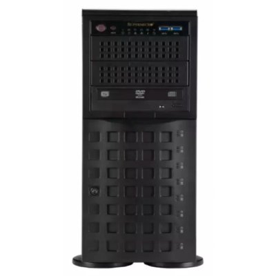 Серверная платформа SuperServer SYS-741P-TRT (X13DEI-T, CSE-745BTS-R1K23BP) (2 x LGA-4677, 16xDDR5 Up to 4TB, 8x3.5" SATA3/SAS/4*NVME, Optional DVD-ROM drive, 2 M.2 NVMe, 4 PCIe 5.0 x16 fh, 2 PCIe 5.0 x8 fh, 2x 10GbE port, 2x 1200W Redundant Power)