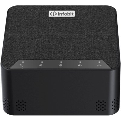 Спикерфон Infobit [iSpeaker M500] для переговорных комнат (15-25кв.м.) на 5-8 человек: 8 всенаправленных микрофонных капсюлей, AEC, AGC, RS. Макс. расстояние - 5 метров. Макс.5 устройств подкл. daisy chain (RJ45). Works with iCam VB60
