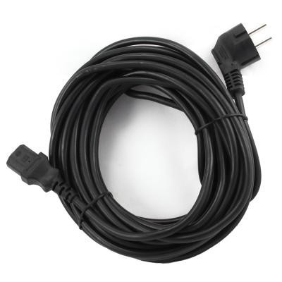 Кабель питания Gembird 10.0м, VDE(0.75мм), черный, с зазем., пакет