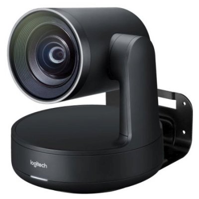 Logitech Веб-камера Conference Cam Rally Plus, 3840 х 2160, 90°, автослежение, пульт ДУ, USB 3.0, кабель 2м., черный.
