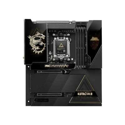 Материнская плата MSI MEG X870E GODLIKE MAX, AM5, AMD X870E, 4xDDR5, 4xSATA 6Gb/s, 5xM.2 (PCIe 5.0/4.0), 2xPCIe 5.0 x16, 1xPCIe 4.0 x4, 2xUSB4 40Gbps Type-C, 5xUSB 3.2 Gen2 Type-C, 8xUSB 3.2 Gen2 Type-A, 2x3.5 мм, 7.1, E-ATX