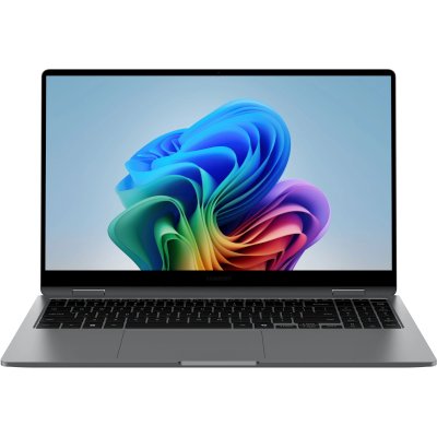 Ноутбук Samsung Galaxy Book 5 360 NP750 Core Ultra 5 226V 16Gb SSD512Gb Intel Arc 130V 15.6" AMOLED Touch FHD (1920x1080) Windows 11 Home English grey WiFi BT Cam (NP750QHA-LG1IN)