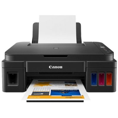 МФУ струйное Canon PIXMA G2410 (2313C009), A4, цветной, печ. 8.8 стр/мин (ч/б) 5 стр/мин (цвет), скан. до 19 стр/мин., 1200 x 4800 dpi (принтер) 1200x600dpi (сканер), USB