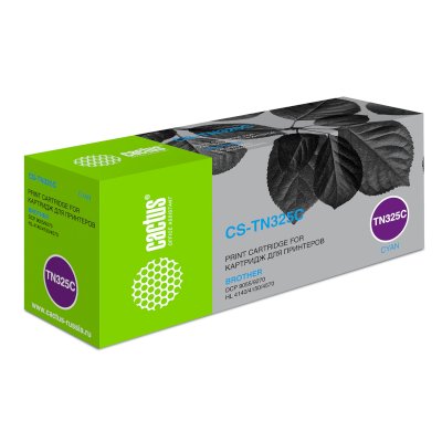 Картридж лазерный Cactus CS-TN325C TN-325C голубой (3500стр.) для Brother DCP-9055/9270/HL-4140/4150
