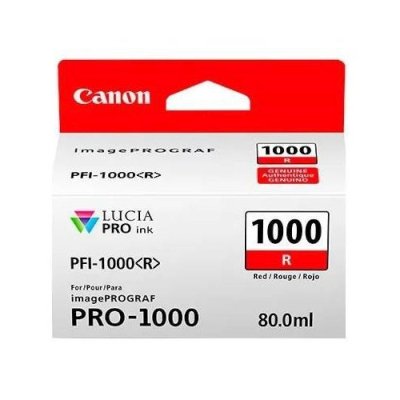 Картридж струйный Canon PFI-1000 R красный (80 мл.) для Canon IJ SFP PRO-1000 WFG