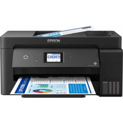 МФУ струйное Epson L14150, (C11CH96404/C11CH96505/C11CH96403/C11CH96502/C11CH96507), A3, цветной, печ. 38 стр/мин (ч/б) 24 стр/мин (цв.), 1200 x 4800 dpi (печать) 1200x2400dpi (скан.), USB, RJ-45, Wi-Fi