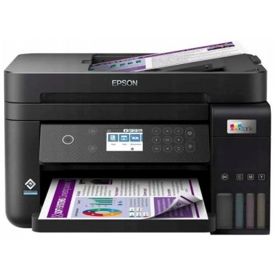 МФУ струйное Epson EcoTank L6270, A4, цветной, печ. до 33/15.5 стр/мин. (ч/б/цв.), 1200 x 4800 dpi (печ.), 1200x2400dpi (скан.), USB, RJ-45, Wi-Fi