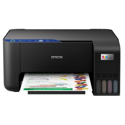 МФУ струйное Epson EcoTank L3251 (C11CJ67419/C11CJ67302/C11CJ67518), A4, цветное, печ. до 33 стр/мин. (ч/б) до 15 стр/мин. (цвет), скан. до 5 стр/мин., 5760 x 1440 dpi (печать) 1200x2400dpi (скан.), USB, Wi-Fi