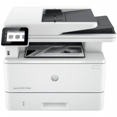 МФУ лазерное HP LaserJet Pro 4103fdw (2Z629A), A4, ч/б, печ. до 40 стр/мин., скан. до 29 стр/мин., 1200 x 1200 dpi (печать) 600x600dpi (скан.), USB, RJ-45, Wi-Fi, BlueTooth, Air Print, Mopria