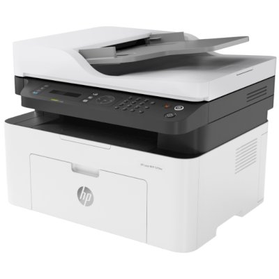 МФУ лазерное HP Laser MFP 137fnw (4ZB84A), A4, ч/б, печ. до 20 стр/мин., скан. до 15 стр/мин. (ч/б) 6 стр/мин. (цвет), 1200 x 1200 dpi (печать) 600x600dpi (скан.), USB, RJ-45, Wi-Fi, Air Print, Mopria