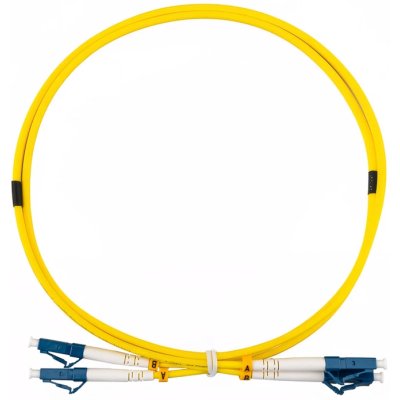 Шнур коммутационный патч-корд оптический одномодовый (SM) 9/125 OS2 разъемы zip-cord LC/UPC–LC/UPC 3мм дуплекс LSZH 1м желтый REXANT