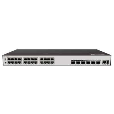 Коммутатор Huawei S5735-L24P4XE-A-V2, 24×1 Гбит/с PoE+ + 4×10 Гбит/с SFP+, управляемый