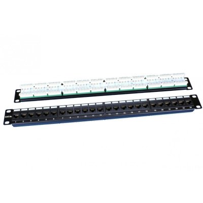 Патч-панель Hyperline PP3-19-24-8P8C-C5E-110D 19" 1U 24xRJ45 кат.5e UTP
