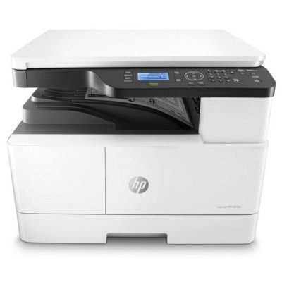 МФУ лазерное HP LaserJet MFP M438n (8AF43A), A3, ч/б, печ. до 22 стр/мин. (А4) до 12 стр/мин. (А3), 1200 x 1200 dpi (печать), 600x600dpi (скан.), USB, RJ-45