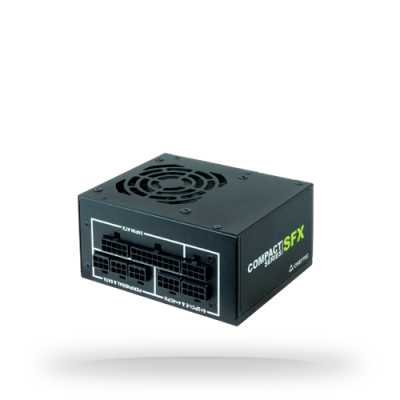 Блок питания Chieftec Compact CSN-450C, 450Вт, 80 PLUS Gold, 80мм, модульный, черный