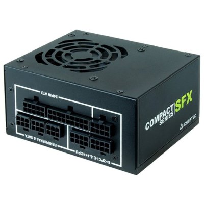 Блок питания Chieftec Compact CSN-550C Retail, 550Вт, 80 PLUS Gold, 80мм, модульный, черный