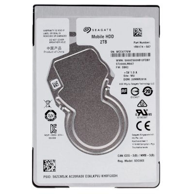 Жесткий диск HDD Seagate 2Tb 5400rpm SATA 128Mb 2.5"