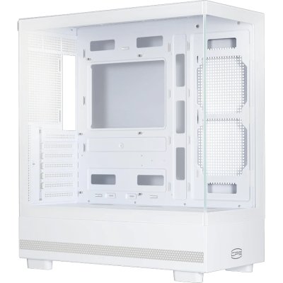 Корпус без блока питания Case PCCooler C3 Q500 WH, Midi-Tower, TG, no fans, 1xUSB 3.0 + 1xUSB 2.0 + 1xUSB-C, ATX, mATX, mITX White