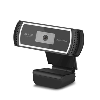 Веб-камера ACD Vision UC700 1920x1080, 30 кадр/с, USB Type-A, микрофон (шумоподавление), автоматическая фокусировка, автоосвещение, шторка приватности, универсальное крепление