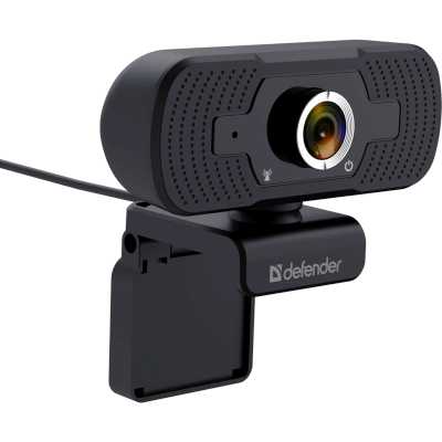 Веб-камера Defender G-lens 2591 2560x1440, 30 кадр/с, USB, микрофон, крепление на мониторе