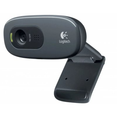Веб-камера Logitech C270 HD 1280x720, 30 кадр/с, USB Type-A, микрофон (шумоподавление), автоосвещение, универсальное крепление