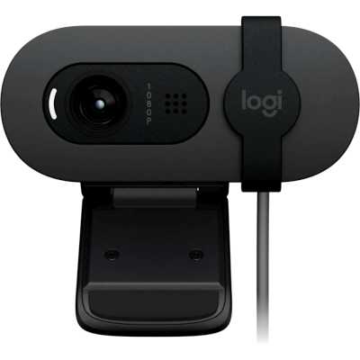 Веб-камера Logitech Brio 90 1920x1080, 30 кадр/с, USB Type-A, микрофон, крепление на мониторе