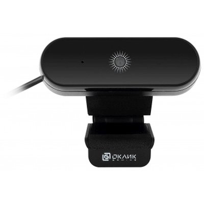 Веб-камера OKLICK OK-C008FH 1920x1080, 30 кадр/с, USB Type-A, микрофон (шумоподавление), автоматическая фокусировка, универсальное крепление
