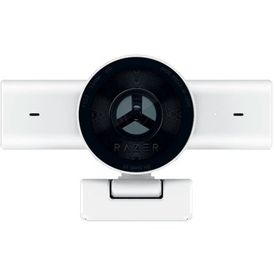 Веб-камера Razer Kiyo V2 X White 2560x1440, 60 кадр/с, USB, микрофон, шторка приватности, автофокус, крепление на мониторе