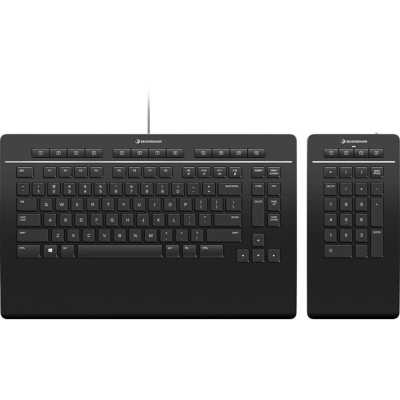 Клавиатура проводная 3Dconnexion 3DX-700092 Keyboard Pro with Numpad проводная USB черный