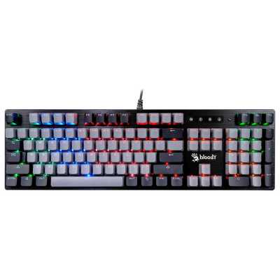 Клавиатура проводная A4Tech Bloody B828N USB черный/серый